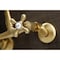 Kingston Brass English Country 6" Adjustable Center Wall Mount Kitchen Faucet, Brass KS7227AX - alternate 3
